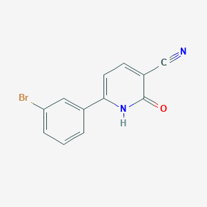 molecular formula C12H7BrN2O B363557 6-(3-bromophenyl)-2-oxo-1H-pyridine-3-carbonitrile CAS No. 142499-50-1