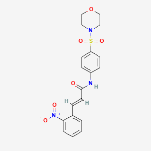 (E)-N-[4-(MORPHOLINOSULFONYL)PHENYL]-3-(2-NITROPHENYL)-2-PROPENAMIDE