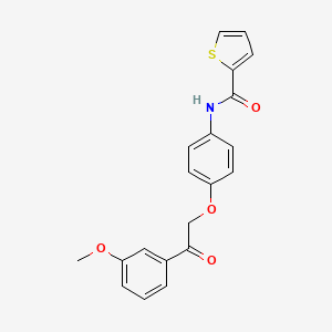 N-[4-[2-(3-methoxyphenyl)-2-oxoethoxy]phenyl]thiophene-2-carboxamide