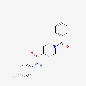 1-(4-tert-butylbenzoyl)-N-(4-chloro-2-methylphenyl)-4-piperidinecarboxamide