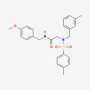 N~1~-(4-methoxybenzyl)-N~2~-(3-methylbenzyl)-N~2~-[(4-methylphenyl)sulfonyl]glycinamide