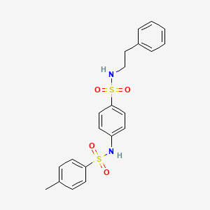 4-METHYL-N-{4-[(2-PHENYLETHYL)SULFAMOYL]PHENYL}BENZENE-1-SULFONAMIDE