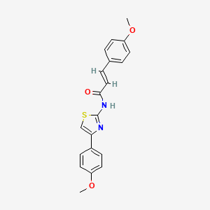 3-(4-methoxyphenyl)-N-[4-(4-methoxyphenyl)-1,3-thiazol-2-yl]acrylamide