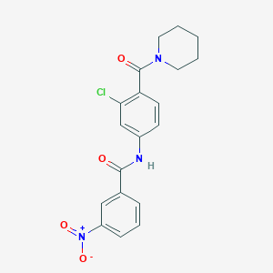 N-[3-chloro-4-(piperidine-1-carbonyl)phenyl]-3-nitrobenzamide