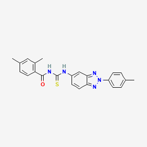 2,4-dimethyl-N-({[2-(4-methylphenyl)-2H-1,2,3-benzotriazol-5-yl]amino}carbonothioyl)benzamide