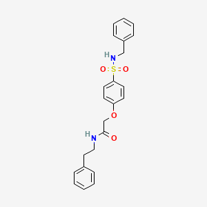 2-[4-(benzylsulfamoyl)phenoxy]-N-(2-phenylethyl)acetamide