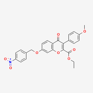 ethyl 3-(4-methoxyphenyl)-7-[(4-nitrobenzyl)oxy]-4-oxo-4H-chromene-2-carboxylate