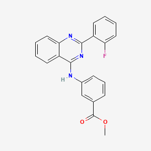 methyl 3-{[2-(2-fluorophenyl)-4-quinazolinyl]amino}benzoate