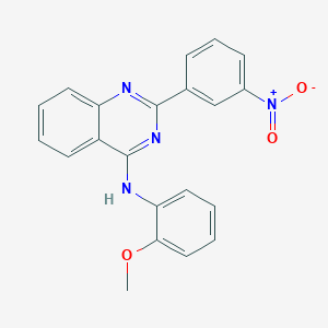 N-(2-methoxyphenyl)-2-(3-nitrophenyl)-4-quinazolinamine