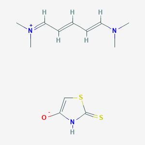 [(2E,4E)-5-(dimethylamino)penta-2,4-dienylidene]-dimethylazanium;2-sulfanylidene-3H-1,3-thiazol-4-olate