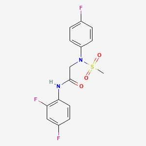 N~1~-(2,4-difluorophenyl)-N~2~-(4-fluorophenyl)-N~2~-(methylsulfonyl)glycinamide