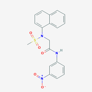 N~2~-(methylsulfonyl)-N~2~-1-naphthyl-N~1~-(3-nitrophenyl)glycinamide