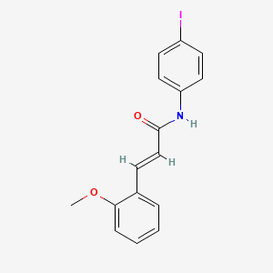 molecular formula C16H14INO2 B3635966 N-(4-iodophenyl)-3-(2-methoxyphenyl)acrylamide 