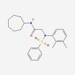 N~1~-cycloheptyl-N~2~-(2,3-dimethylphenyl)-N~2~-(phenylsulfonyl)glycinamide