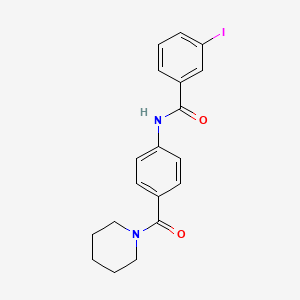 3-iodo-N-[4-(1-piperidinylcarbonyl)phenyl]benzamide