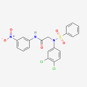 N~2~-(3,4-dichlorophenyl)-N~1~-(3-nitrophenyl)-N~2~-(phenylsulfonyl)glycinamide