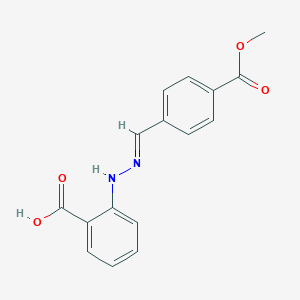 B363607 2-{2-[4-(Methoxycarbonyl)benzylidene]hydrazino}benzoic acid CAS No. 914214-96-3