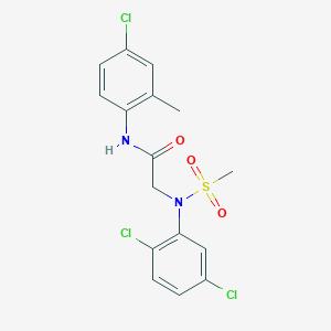 N~1~-(4-chloro-2-methylphenyl)-N~2~-(2,5-dichlorophenyl)-N~2~-(methylsulfonyl)glycinamide