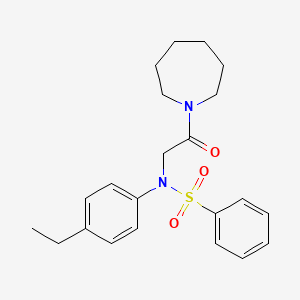 N-[2-(azepan-1-yl)-2-oxoethyl]-N-(4-ethylphenyl)benzenesulfonamide