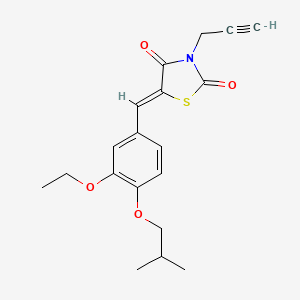 5-(3-ethoxy-4-isobutoxybenzylidene)-3-(2-propyn-1-yl)-1,3-thiazolidine-2,4-dione