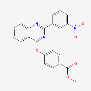 Methyl 4-{[2-(3-nitrophenyl)quinazolin-4-yl]oxy}benzoate