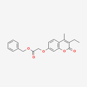 benzyl 2-[(3-ethyl-4-methyl-2-oxo-2H-chromen-7-yl)oxy]acetate