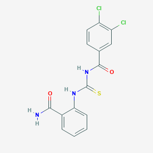 N-[(2-carbamoylphenyl)carbamothioyl]-3,4-dichlorobenzamide