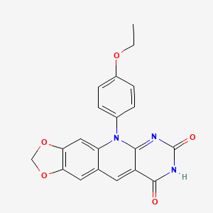 5-(4-ethoxyphenyl)[1,3]dioxolo[4,5-g]pyrimido[4,5-b]quinoline-7,9(5H,8H)-dione