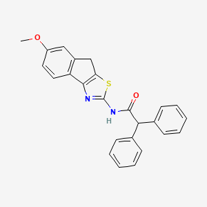 N-(6-methoxy-4H-indeno[1,2-d][1,3]thiazol-2-yl)-2,2-diphenylacetamide