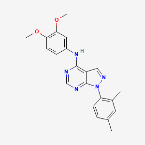 N-(3,4-dimethoxyphenyl)-1-(2,4-dimethylphenyl)-1H-pyrazolo[3,4-d]pyrimidin-4-amine