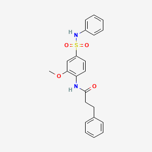 N-[2-methoxy-4-(phenylsulfamoyl)phenyl]-3-phenylpropanamide