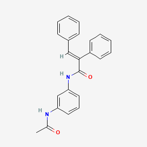 (2E)-N-[3-(acetylamino)phenyl]-2,3-diphenylprop-2-enamide