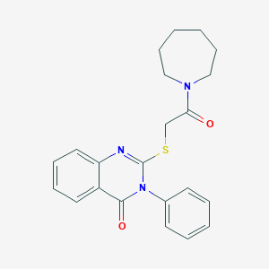 2-{[2-(1-azepanyl)-2-oxoethyl]thio}-3-phenyl-4(3H)-quinazolinone