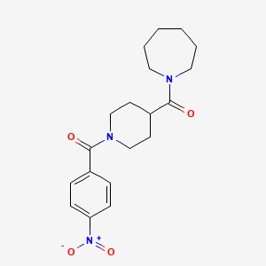 Azepan-1-yl-[1-(4-nitrobenzoyl)piperidin-4-yl]methanone