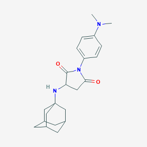 molecular formula C22H29N3O2 B363646 3-(Adamantanylamino)-1-[4-(dimethylamino)phenyl]azolidine-2,5-dione CAS No. 1008189-16-9