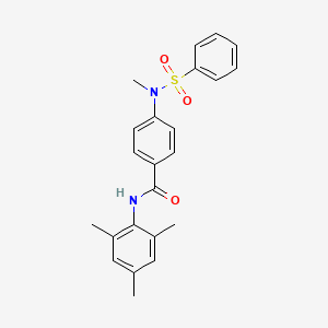 N-mesityl-4-[methyl(phenylsulfonyl)amino]benzamide