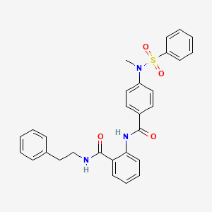 2-({4-[methyl(phenylsulfonyl)amino]benzoyl}amino)-N-(2-phenylethyl)benzamide