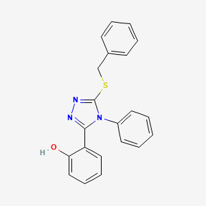 2-[5-(benzylsulfanyl)-4-phenyl-4H-1,2,4-triazol-3-yl]phenol