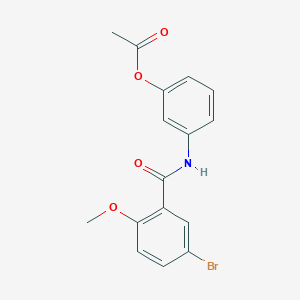 [3-[(5-Bromo-2-methoxybenzoyl)amino]phenyl] acetate