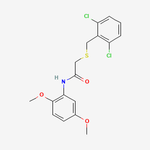 2-[(2,6-dichlorobenzyl)sulfanyl]-N-(2,5-dimethoxyphenyl)acetamide