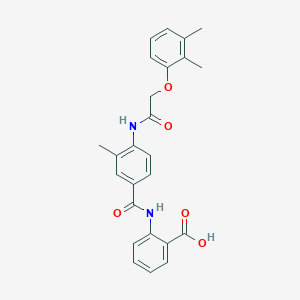 2-[(4-{[(2,3-dimethylphenoxy)acetyl]amino}-3-methylbenzoyl)amino]benzoic acid