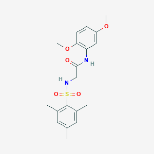 N-(2,5-dimethoxyphenyl)-N~2~-[(2,4,6-trimethylphenyl)sulfonyl]glycinamide