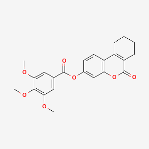 6-oxo-7,8,9,10-tetrahydro-6H-benzo[c]chromen-3-yl 3,4,5-trimethoxybenzoate