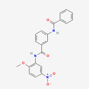 3-(benzoylamino)-N-(2-methoxy-5-nitrophenyl)benzamide