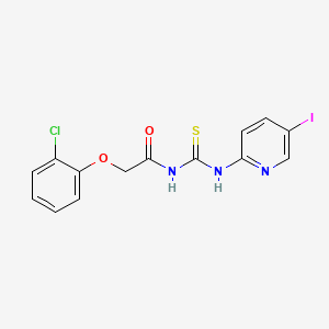 2-(2-chlorophenoxy)-N-[(5-iodopyridin-2-yl)carbamothioyl]acetamide