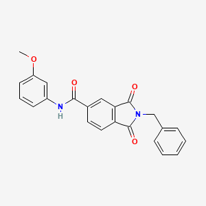 2-benzyl-N-(3-methoxyphenyl)-1,3-dioxo-5-isoindolinecarboxamide