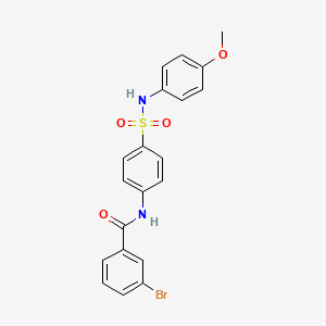 3-bromo-N-(4-{[(4-methoxyphenyl)amino]sulfonyl}phenyl)benzamide