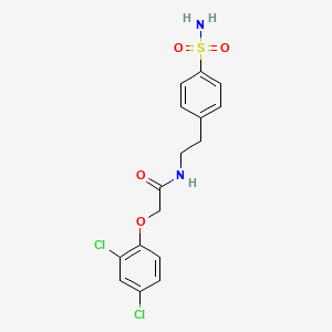 2-(2,4-dichlorophenoxy)-N-[2-(4-sulfamoylphenyl)ethyl]acetamide