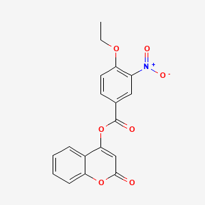 2-oxo-2H-chromen-4-yl 4-ethoxy-3-nitrobenzoate