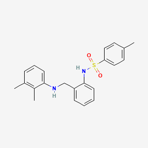 molecular formula C22H24N2O2S B3636805 N-[2-[(2,3-dimethylanilino)methyl]phenyl]-4-methylbenzenesulfonamide 